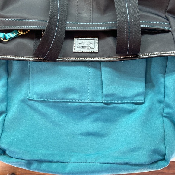 Coach Black Nylon/Leather Hampton Tote - Picture 10 of 13